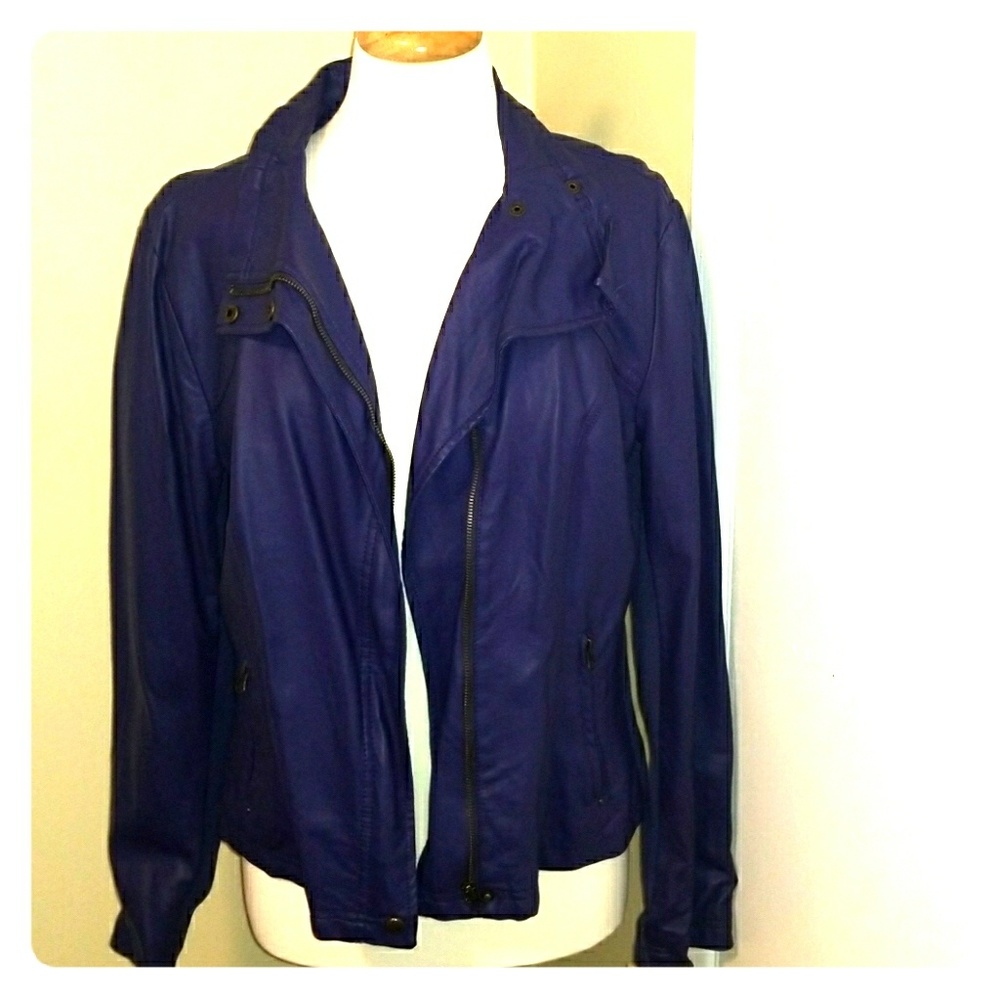 Women's L faux leather jacket